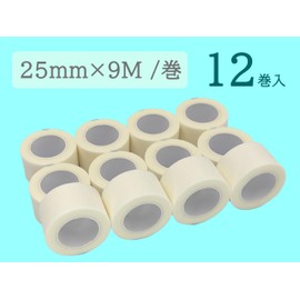 caressis サージカルテープ 不織布テープ 医療補助テープ 低刺激 かぶれにくい 包帯固定 ガーゼ固定 手で切れる 不織布タイプ (25mm×9M)