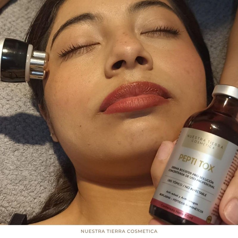 Nuestra Tierra Cosmetica PEPTITOX, Solución Concentrada Derma Booster Pro, Anti-edad