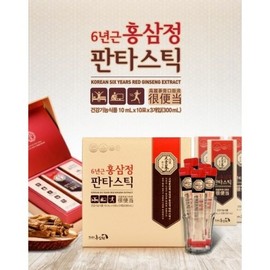 6-year-old Korean red ginseng extract, easy-to-eat stick type 10ml / 6년근 고려홍삼정 먹기편한 스틱형10ml x 30포 온가족 부모님 아이들 면역증강 선물용
