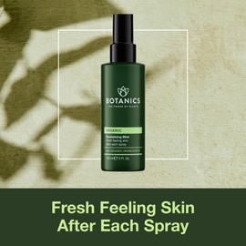 Botanics Hydrating Face Mist - Revitalizing Rose Water Spray for Face - Helps Skin Feel Smooth & Moisturized - Made with 98% Organic Ingredients - Vegan & Cruelty-Free Skin Care Spray (5 Fl Oz)