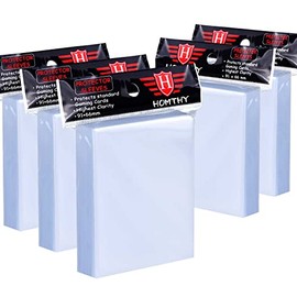 Homthy - 500 unidades de fundas Toploaders para tarjetas coleccionables, fundas suaves tipo Penny para tarjetas de béisbol, para tarjetas de fútbol am