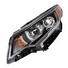 PHILTOP Headlight Assembly Compatible with 2016 2017 2018 Kia Optima,Driver & Left Side Halogen Headlamp Black Housing Amber Reflector Clear Lens