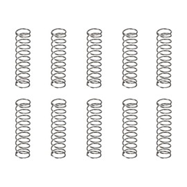 DTGN 0.8x10x40mm(DxODxL) Compression Spring - 10Pack - Good for Machinery - Spring Steel Extension Spring - Gray