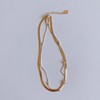 18k ball chain, two-line snake rope, two-line silver anklet, two-line