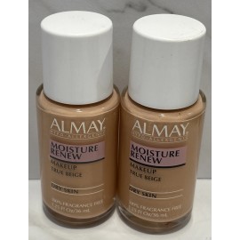 Almay 2 Almay Moisture Renew Makeup Foundation - True Beige - Dry Skin 1.25 oz