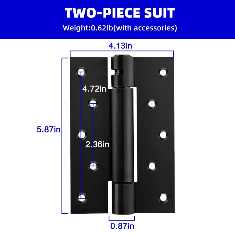 6-inch Heavy-Duty self-Closing Door with Adjustable Spring Hinge