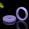 Jade Ring for Women, Lavender Ice Jade Band Ring Real