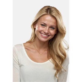 Sofia Milani - Women's Necklace 925 Silver with Zirconia Stones - Circle Pendant, Gold, Cubic Zirconia