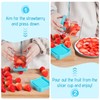 Upgraded Fruit Slicing Cup with Removable Blade & Push Plate