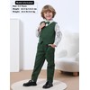 mintgreen Baby Boy Gentleman Outfit, Kids Suit Waistcoat Bow Tie