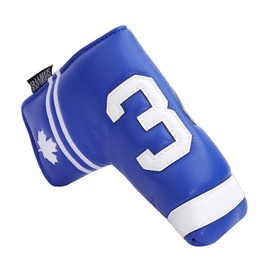 SHABIER Blue Golf Putter Cover with NO.34 Design Headcover for Blade Golf Putter Head Cover