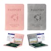 Caja de Pasaporte, 2 Pack Cartera para Pasaporte RFID, Pasaporte
