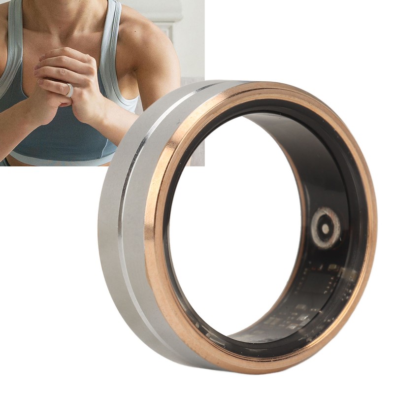 Smart Ring Fitness Tracker Ceramic Stainless Steel Sleep Monitoring Camera