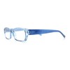Fancy Narrow Rectangle Spring Hinge Light Weight Plastic Reading Glasses