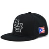 Puerto Rico PR Upside Down Snap Back Hat Flag 3D
