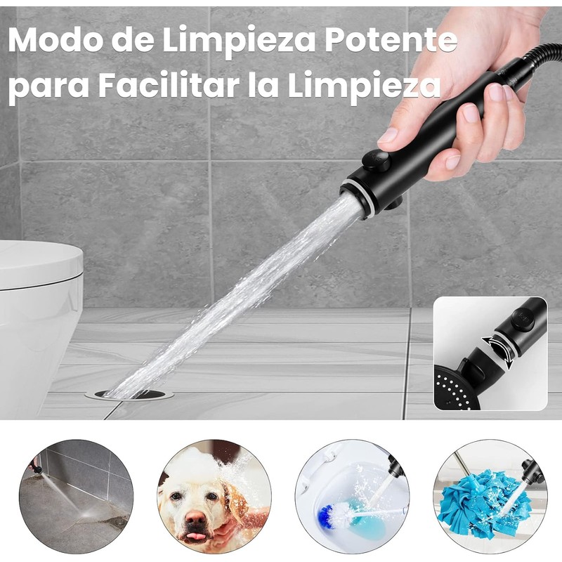 Cabezal de Ducha de Mano, Regadera para Ba?o Manguera de