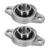 sourcing map 2pcs KFL005 Pillow Block Bearings 8mm Bore Bearing