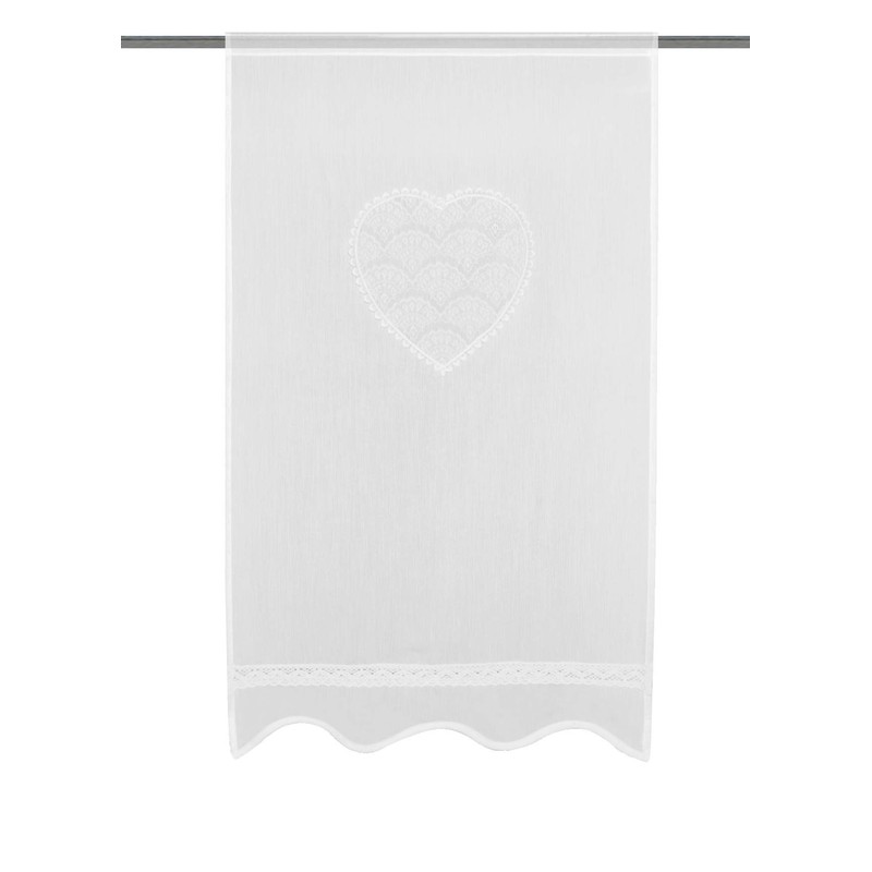 HOME WOHNIDEEN Corazon 054517-0101 80 x 40 cm White Batiste