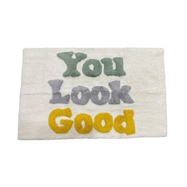 Luxury Bathroom Rug Mat 32 x 20, Extra Soft and Absorbent Microfiber Bath Rugs, Non-Slip Plush Shaggy Bath Carpet, Machine Wash Dry, Bath Mats for Bathroom Floor, Tub and Shower,You Look Good