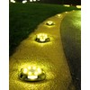 Biling Solar Ground Lights Uplight Sidelight, 12 Packs Bright Solar