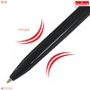 Retractable Ballpoint Pens, 1.0mm Medium Point, BLACK, Pack of 10,