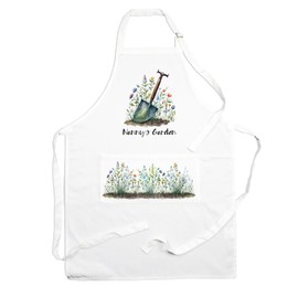 Nannys Garden Apron - Gardening Apron with Adjustable Neck and Waist Ties - Large Front Pocket Womens Gifts for Nanny