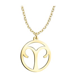 Sofia Milani - Women's Necklace 925 Silver - Gemini Zodiac Sign Pendant, Gold