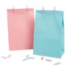 Baby Blue Plastic Clothespin Favors - 12 Pieces, 1.25'' -