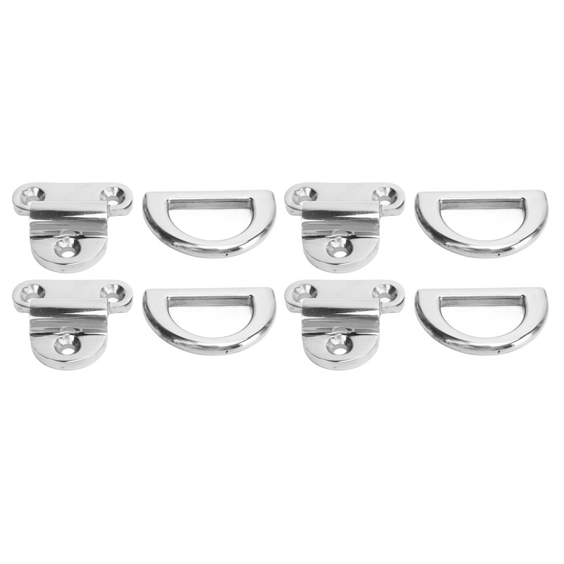 4 Sets Marine Grade Folding Pad Eye 316 Stainless Steel