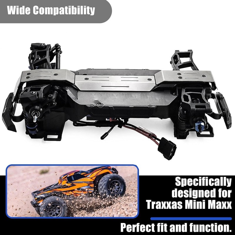 Fraizoe RC Stainless Steel Chassis Armor and Front Rear Guard
