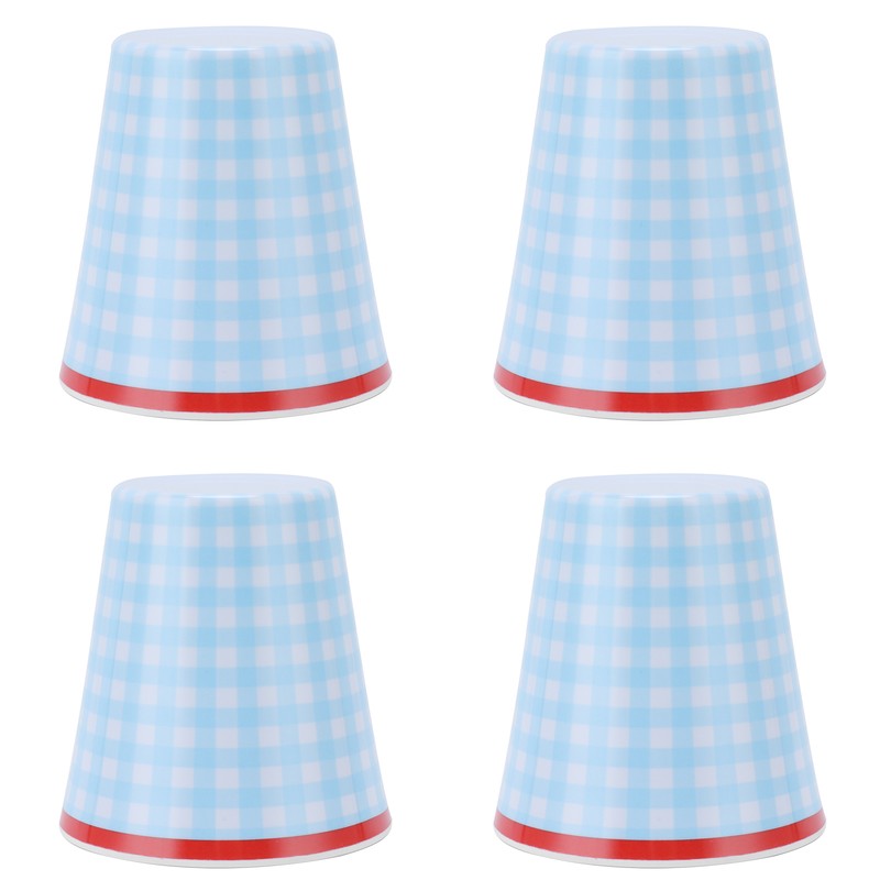 4Pcs/Set Imitation Porcelain Water Cup Originality Beverage Mug for Home