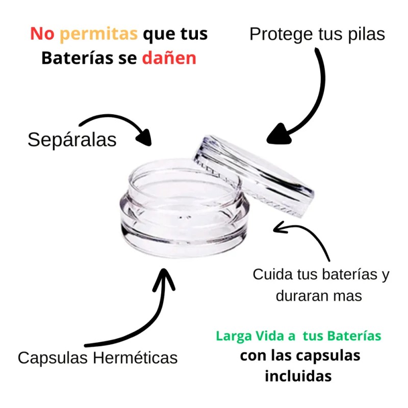 2 Pilas Cr2032 (equivalente A Lir2032) Recargables 3.6v