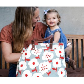 maika Recycled Canvas Carryall Tote Bag, Sierra, Grey