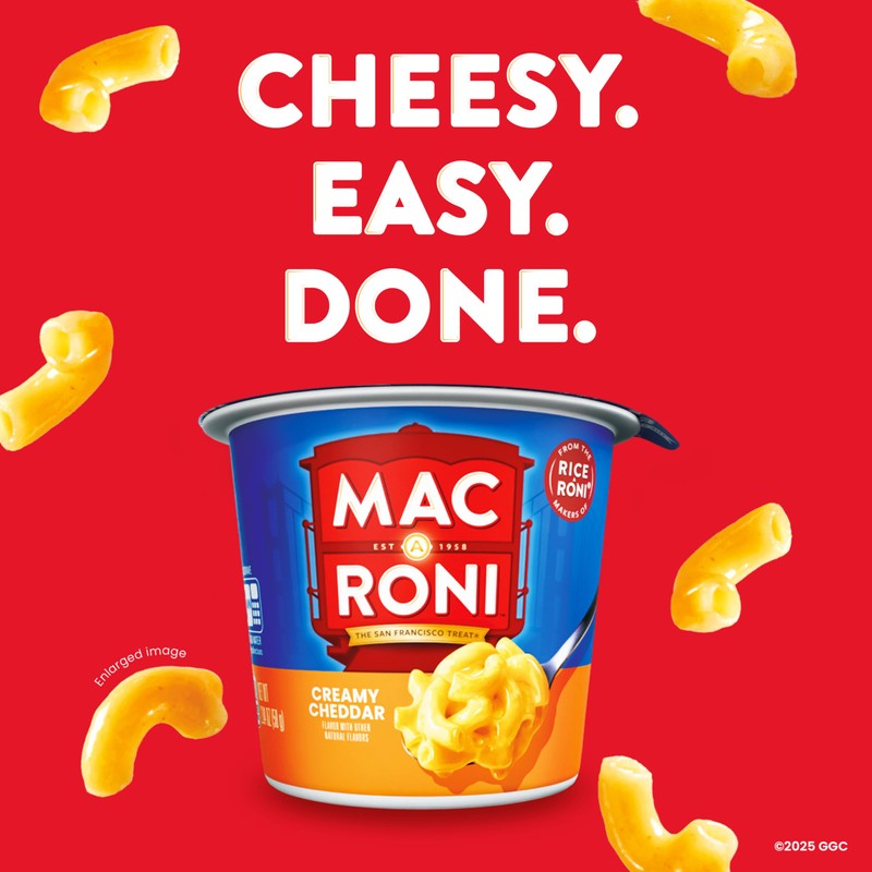 Mac-A-Roni Cup, Creamy White Cheddar, 2.04 Oz, Pack of 4