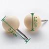 SIGEL BA240 Wooden Push Pins - Beige - Large Round