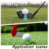 Zicojia Golf Simulator Tees,18 Pcs Indoor Golf Mat Tees Plastic