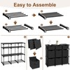 Fiwochic 9 Cube Storage Organizer Shelf with Storage Bins and