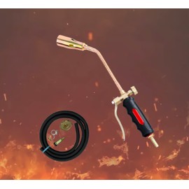 Propane torch can be used for a variety of purposes - Adjustable Flame. It has a 4-foot-long hose, and it can also be used as a torch kit for a fireplace and burning charcoal.