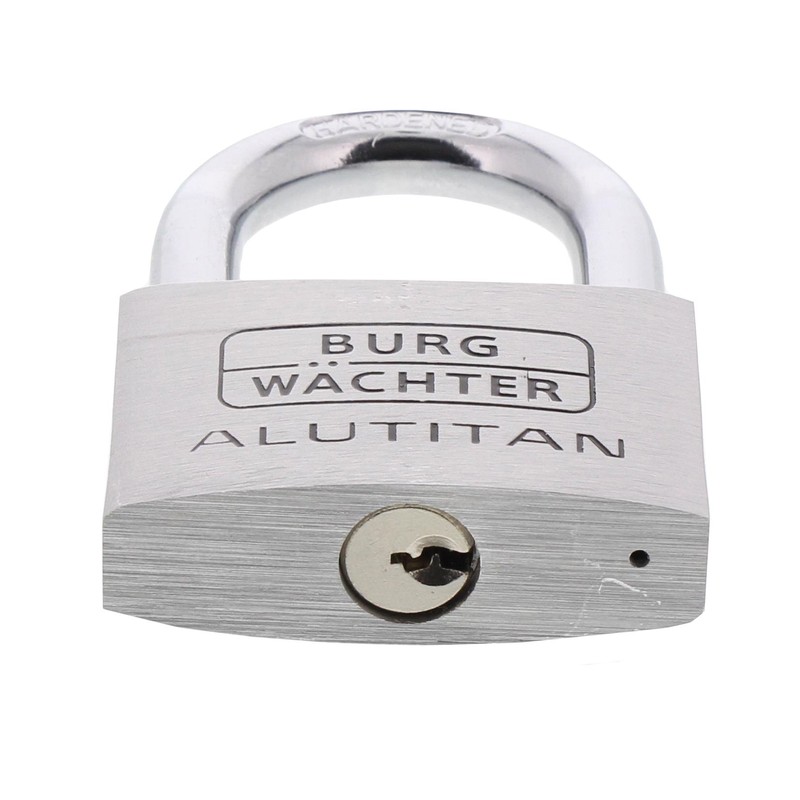 burg-wächter 9.5 MMシャックル、2キー、Padlockアルミニウムチタン770 60 SB