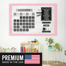 Hadley Designs Farmhouse Classroom Calendar Set Bulletin Board Sets for Teachers - School Calendar, Bulletin Board Calendar for Classroom, Classroom Calendar Bulletin Board Set for Classroom Decor