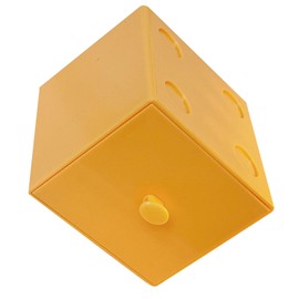 Desktop Storage Box, Multifunctional Square Desk Organizer for Home (Milk yellow)