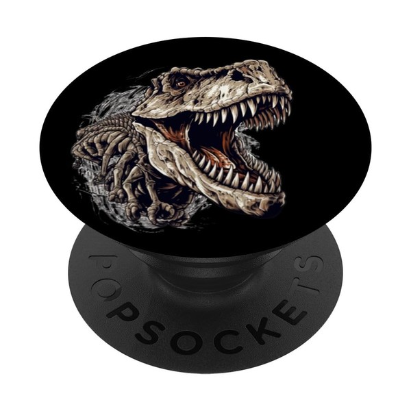 Dinosaurier Dino Fossil Carnivor Herbivor T-Rex PopSockets mit austauschbarem PopGrip