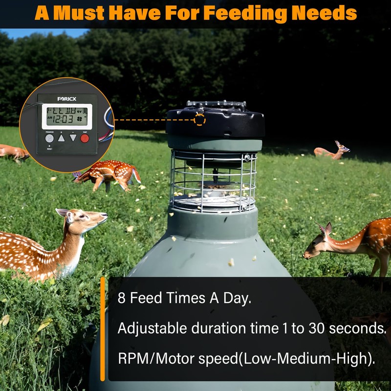 Deer Feeder Digital Timer, 6V/12V Digital Timer for Deer Feeder