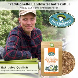 Aniseed Fennel Cumin Tea 150 g German Cultivation Peppermintman
