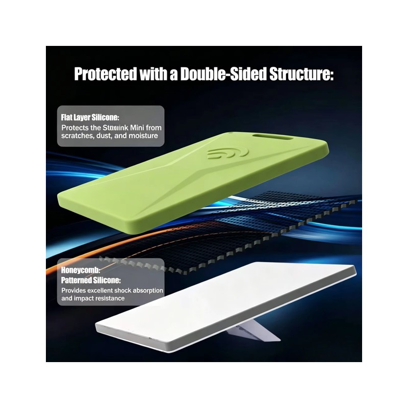 Silicone Protective Cover for Starlink Mini – Hexagonal Heat Dissipation