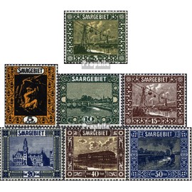 Saar 84-88,91-92 fine used/cancelled 1922 Landscapes (III) (Stamps for collectors)