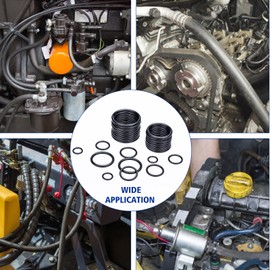 BUSY-CORNER 396 Pieces O-Ring Kit Nitrile 90 Duro for Hydraulic Pipe Pump Fittings - Seal Kit for Caterpillar