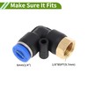 HOPESPANNER Push to Connect Air Fittings 1/4" 90 Degree Female