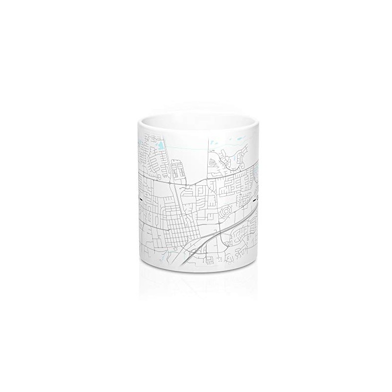 Davis, California CA Map Mug (11 oz)
