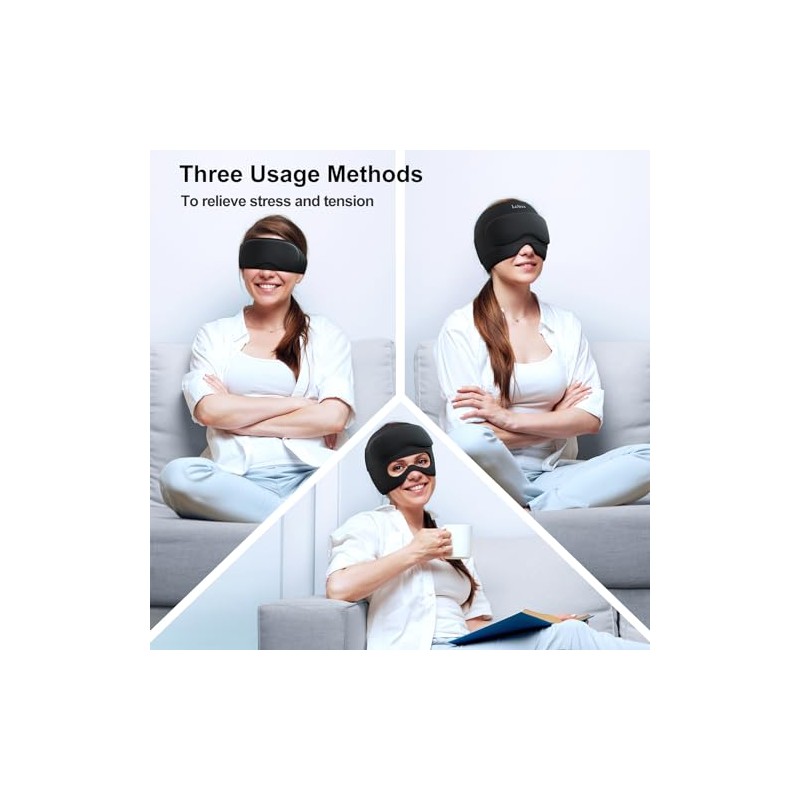 Gorro Para Aliviar La Migraña Con Máscara De Gel Para